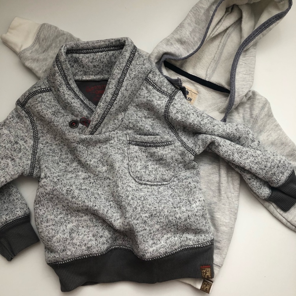 Bundle of two Oshkosh gray sweatshirts